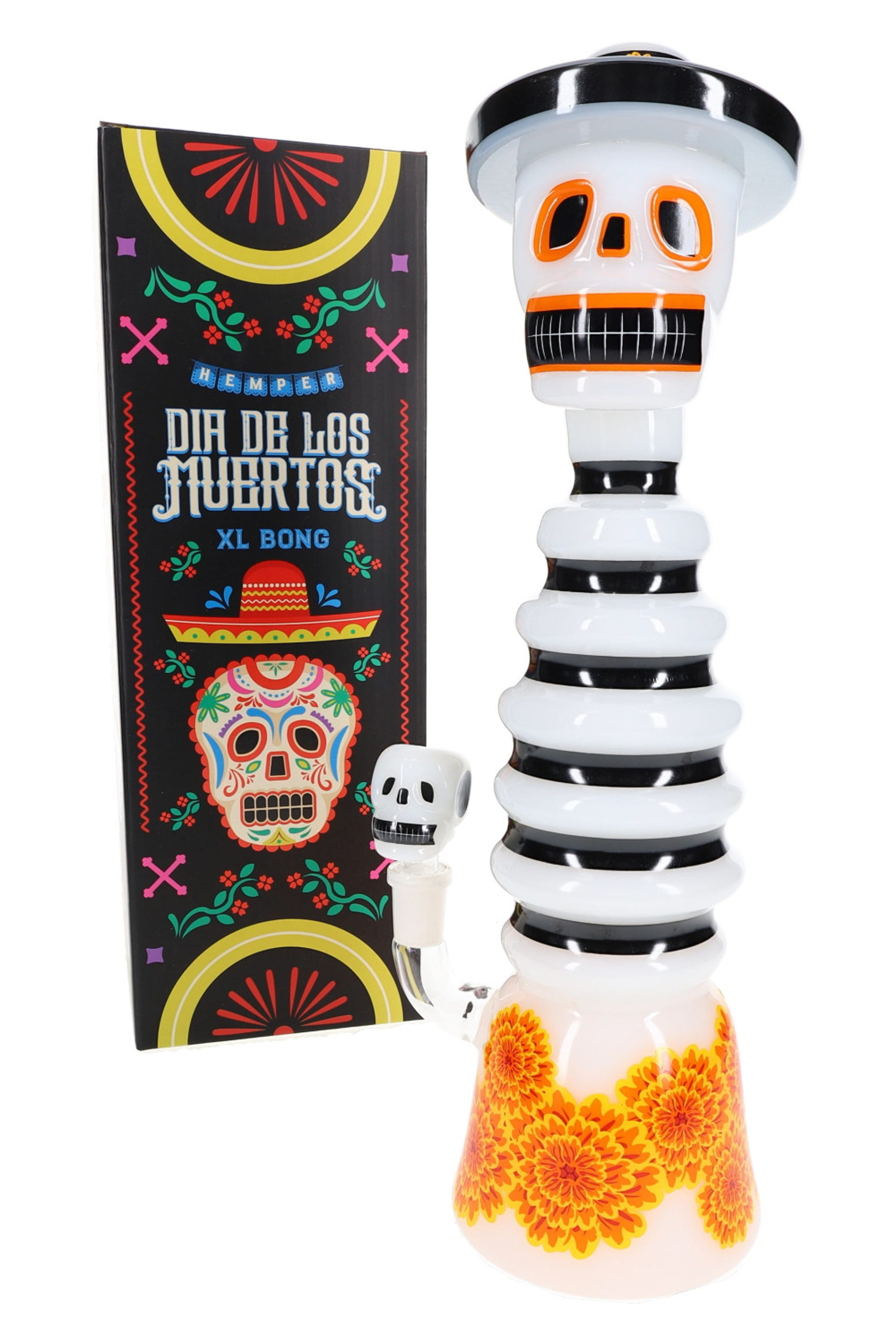 Preview pic of 13" Hemper Dia De Los Muertos XL Glass Bong