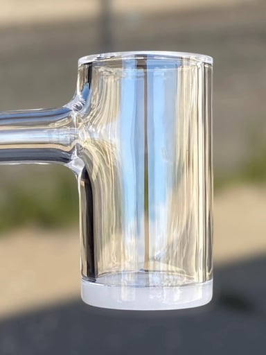 Preview pic of 14/90 Gee West 25mm Opaque Bottom Quartz Banger