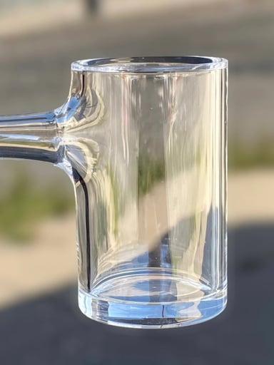 Preview pic of 10/45 Gee West 30mm Clear Bottom Quartz Banger