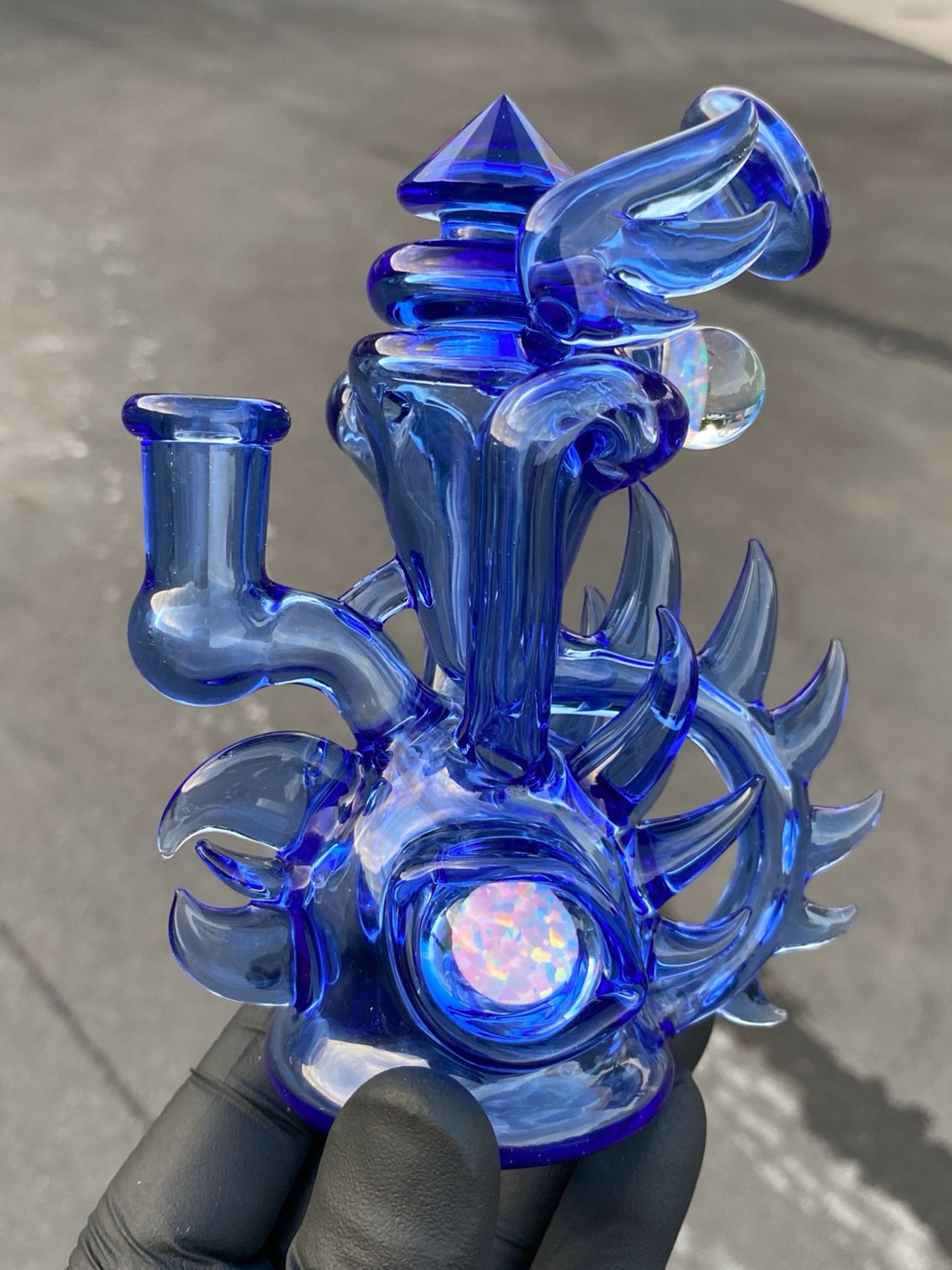 Preview pic of RJ Glass Blue Dream Birdcycler