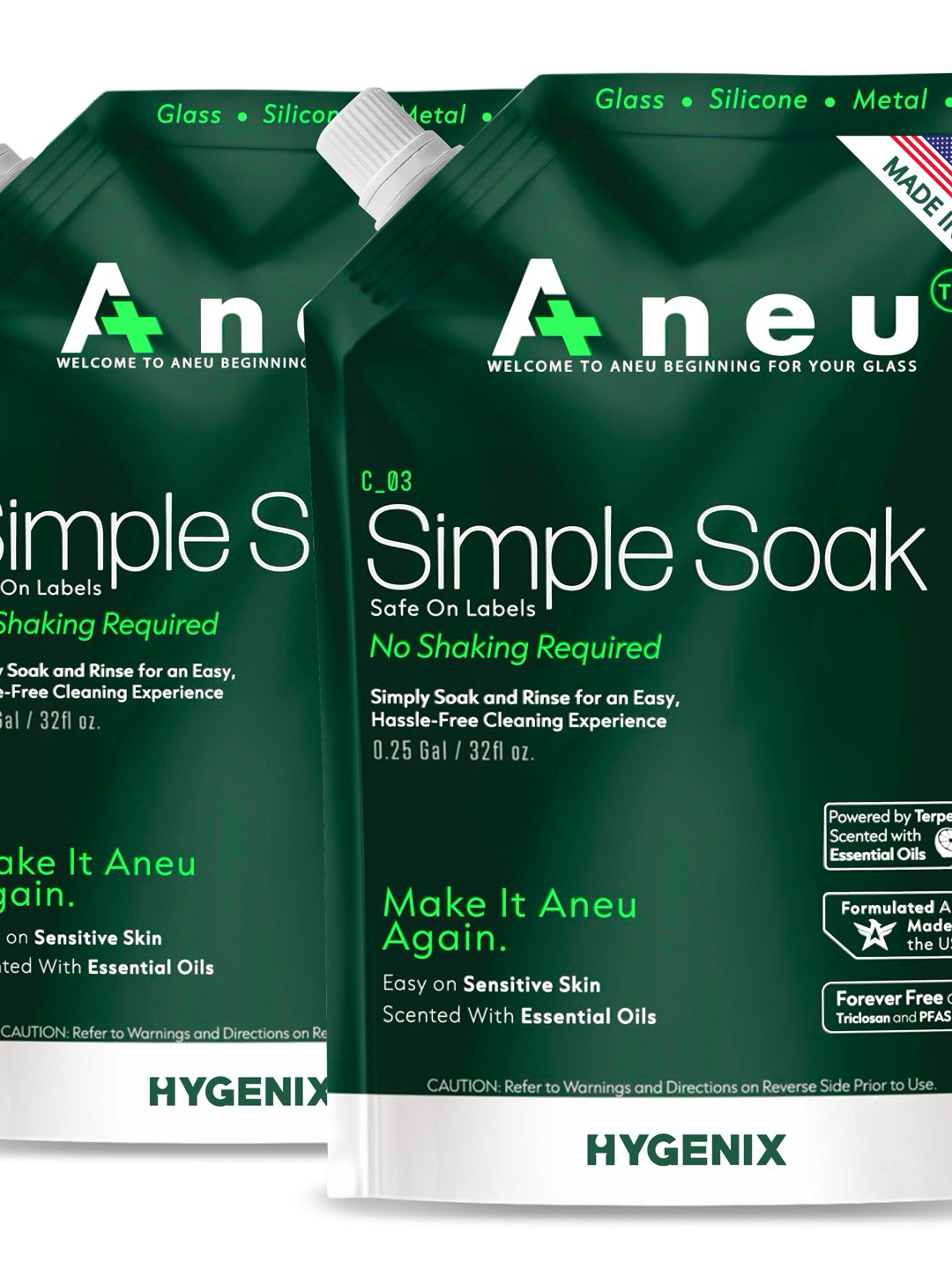 Preview pic of Simple Soak by Aneu 1/2 Gallon  – Soak & Rinse Formula | No Shaking Required | From Hygenix