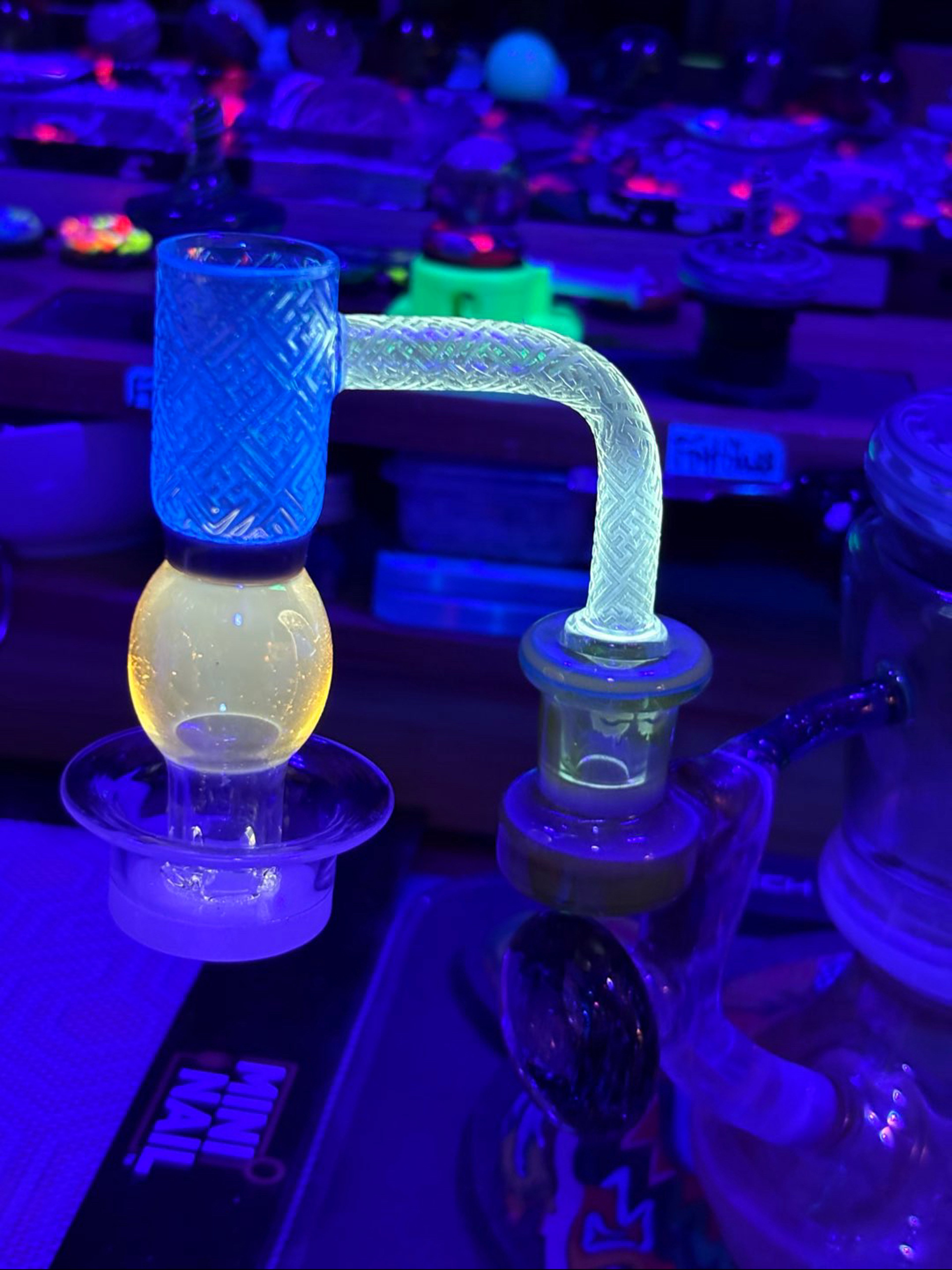 Preview pic of *LIMITED EDITION* 🫧🌀Cheech UV Bubble Barrel Slurper Banger 🌀🫧