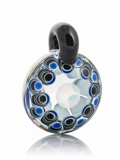 Preview pic of Olour Glass - Two Sided Dotstack Pendant