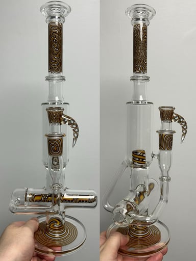 Preview pic of FA Glass Carpenter Inline G-Cap Recycler w/ matching 18/4 Slide