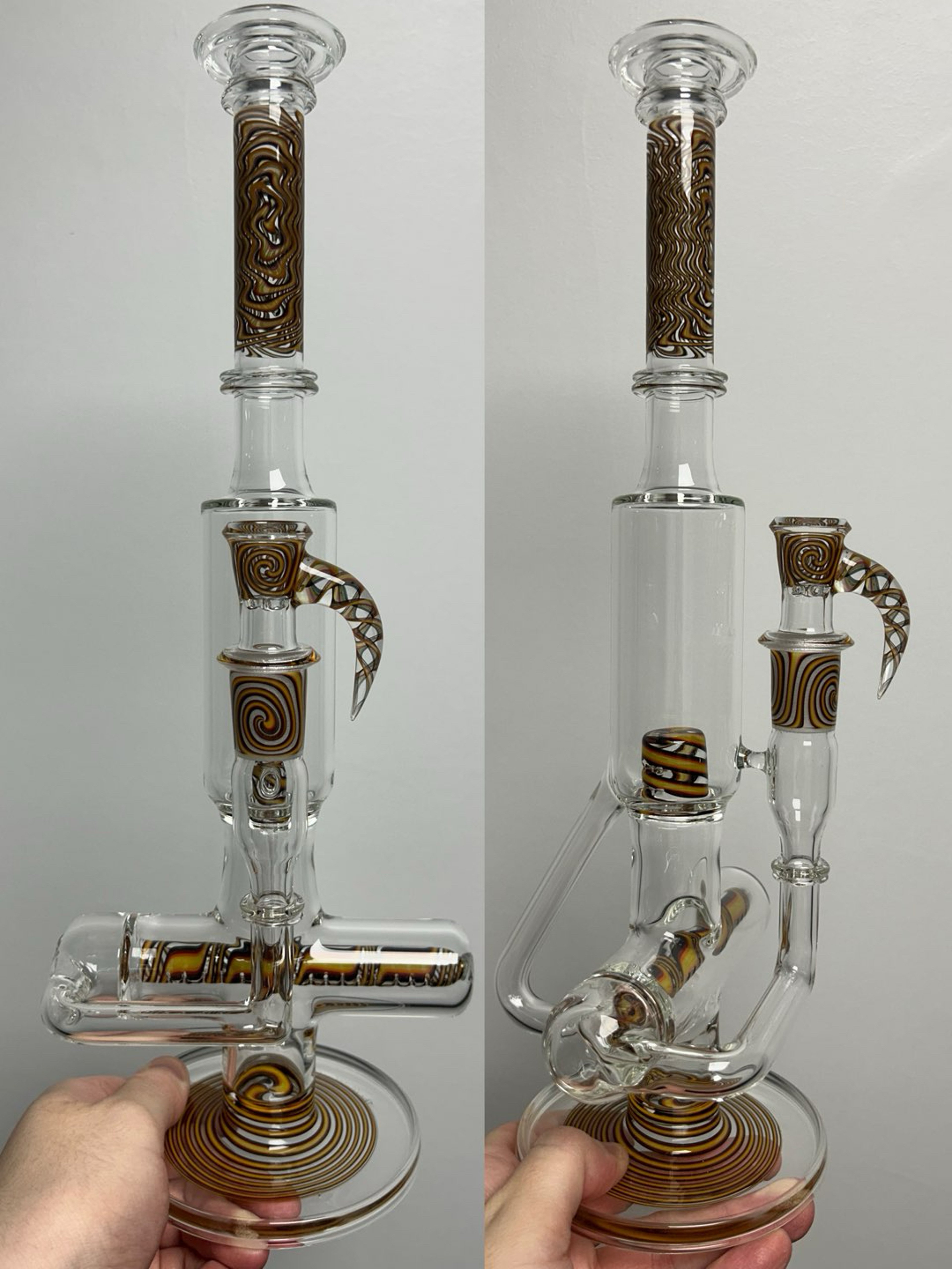 Preview pic of FA Glass Carpenter Inline G-Cap Recycler w/ matching 18/4 Slide