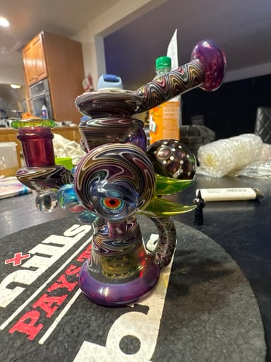 Preview pic of Rj glass double headed bird recycler
