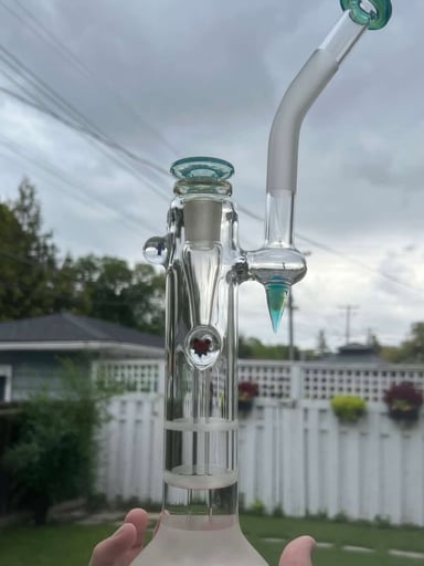 Preview pic of Dood & Greenbelt King Bub Set - Sandblast Bubbler & Cropal 18/4 Slide