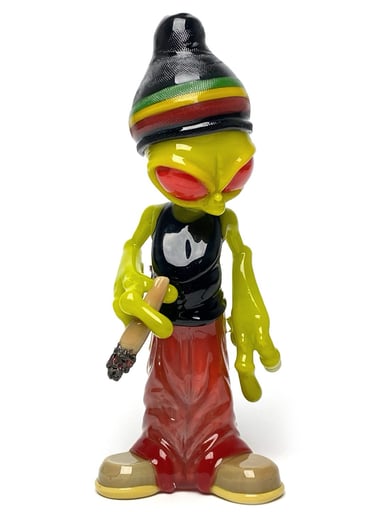 Preview pic of Ghost glass Rasta Alien