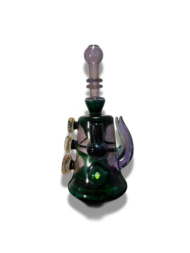 Preview pic of GlassBySinge - Green and Purple Lollipop Rig