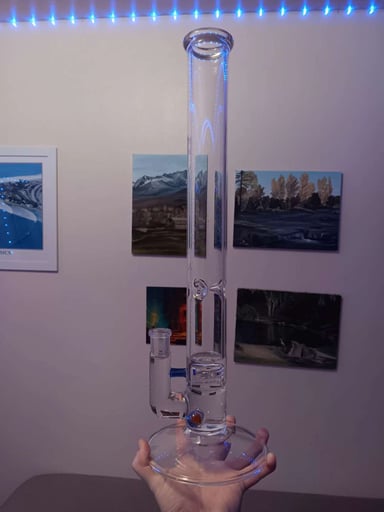 Preview pic of Sovereignty 50x5 in cobalt satin/opal lavender with millie