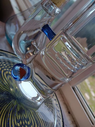 Preview pic of Sovereignty 50x5 in cobalt satin/opal lavender with millie