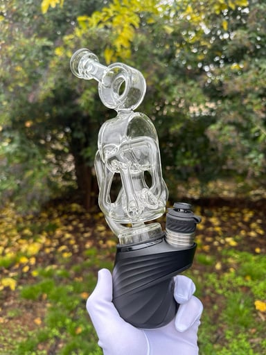 Preview pic of Maxedoutglass Quad Drain Puffco Peak Recycler Top