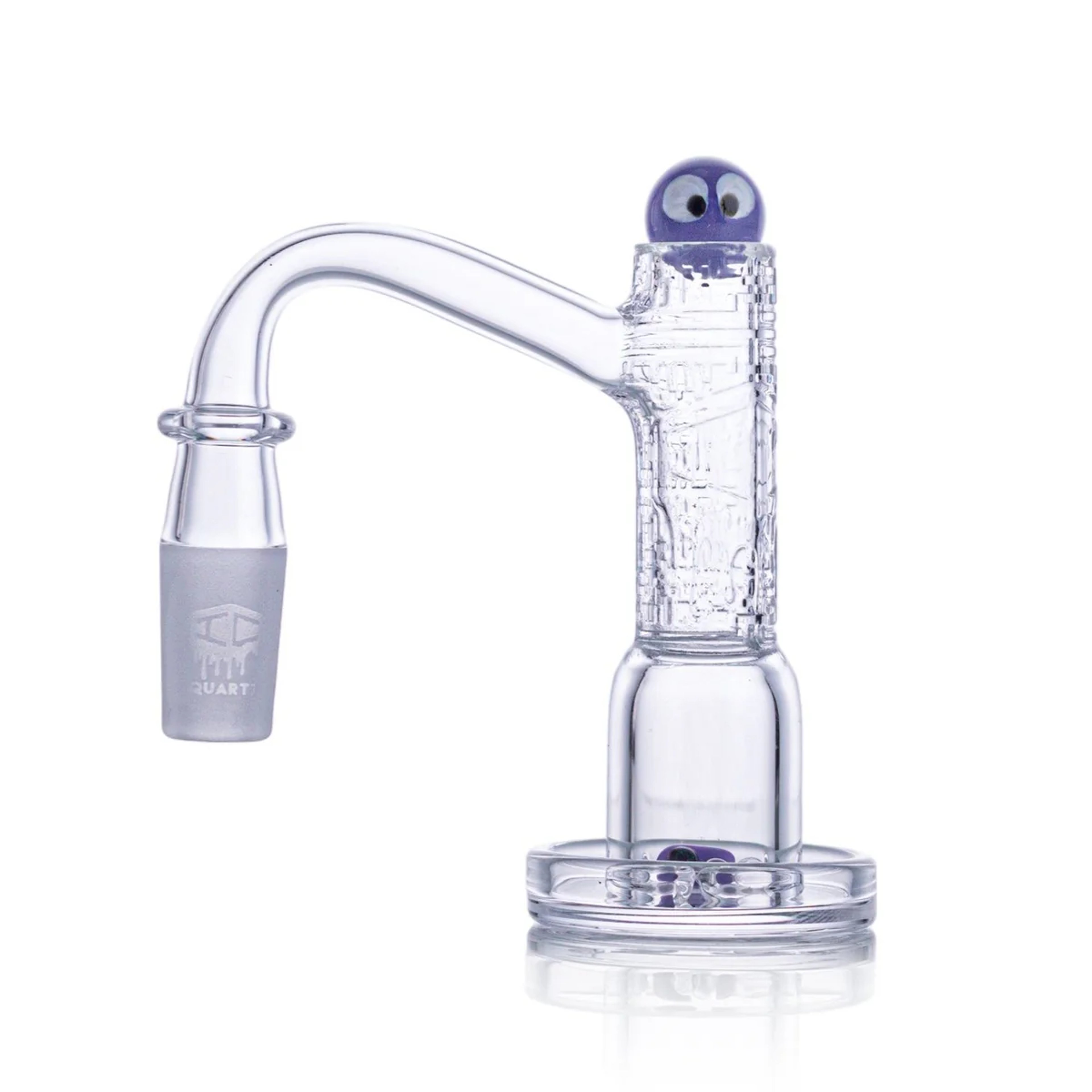 Preview pic of Ice glass highsky slurper set 14mm 90 purple