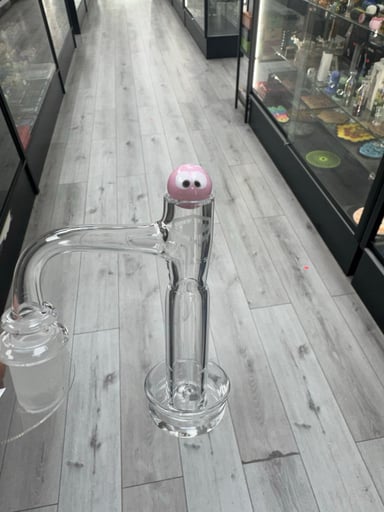 Preview pic of Ic glass voyager slurper set 14mm 90 pink