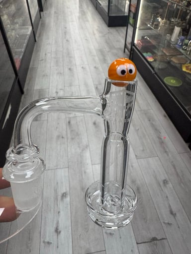 Preview pic of Ic glass voyager slurper set 14mm 90 orange