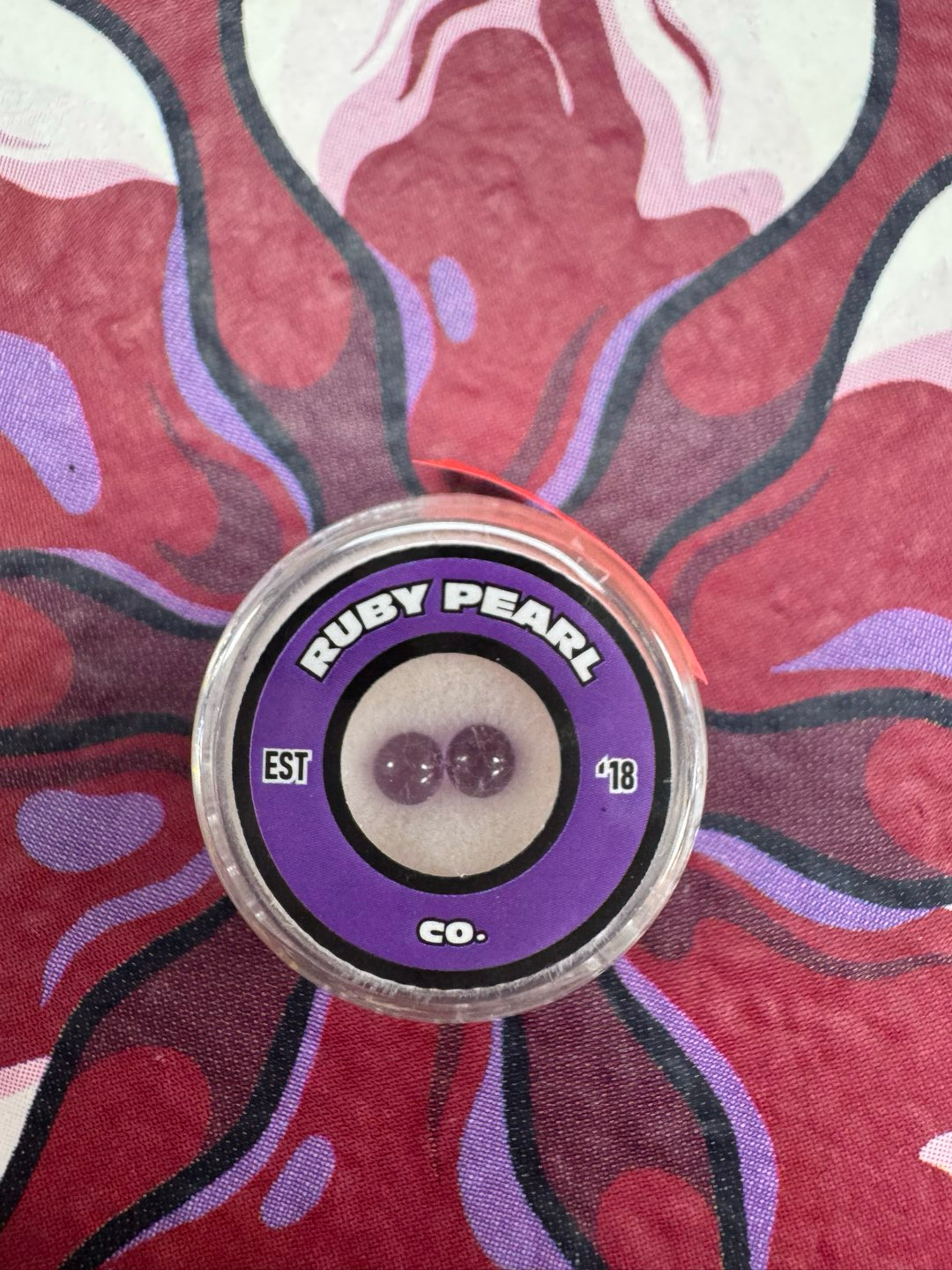 Ruby pearl 4mm purple saphire 2pk image 0