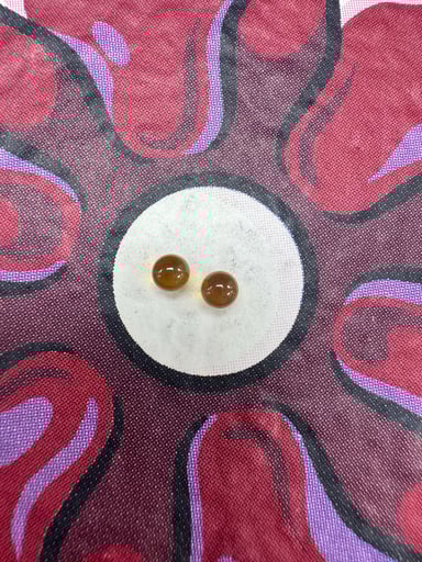 Preview pic of Ruby pearls 3mm yellow sapphire pearls 2pk