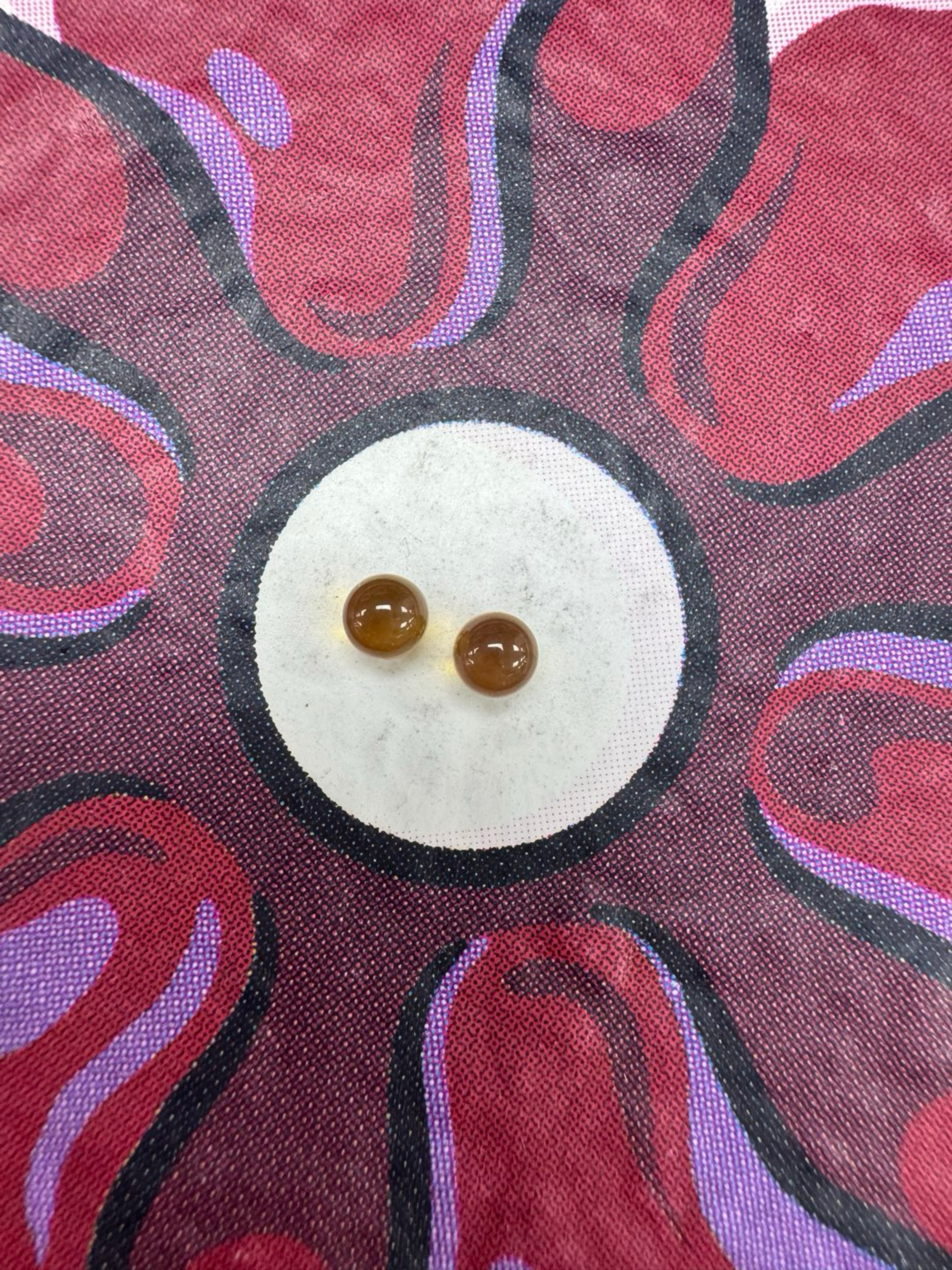 Ruby pearls 4mm yellow sapphire pearls 2pk image 0