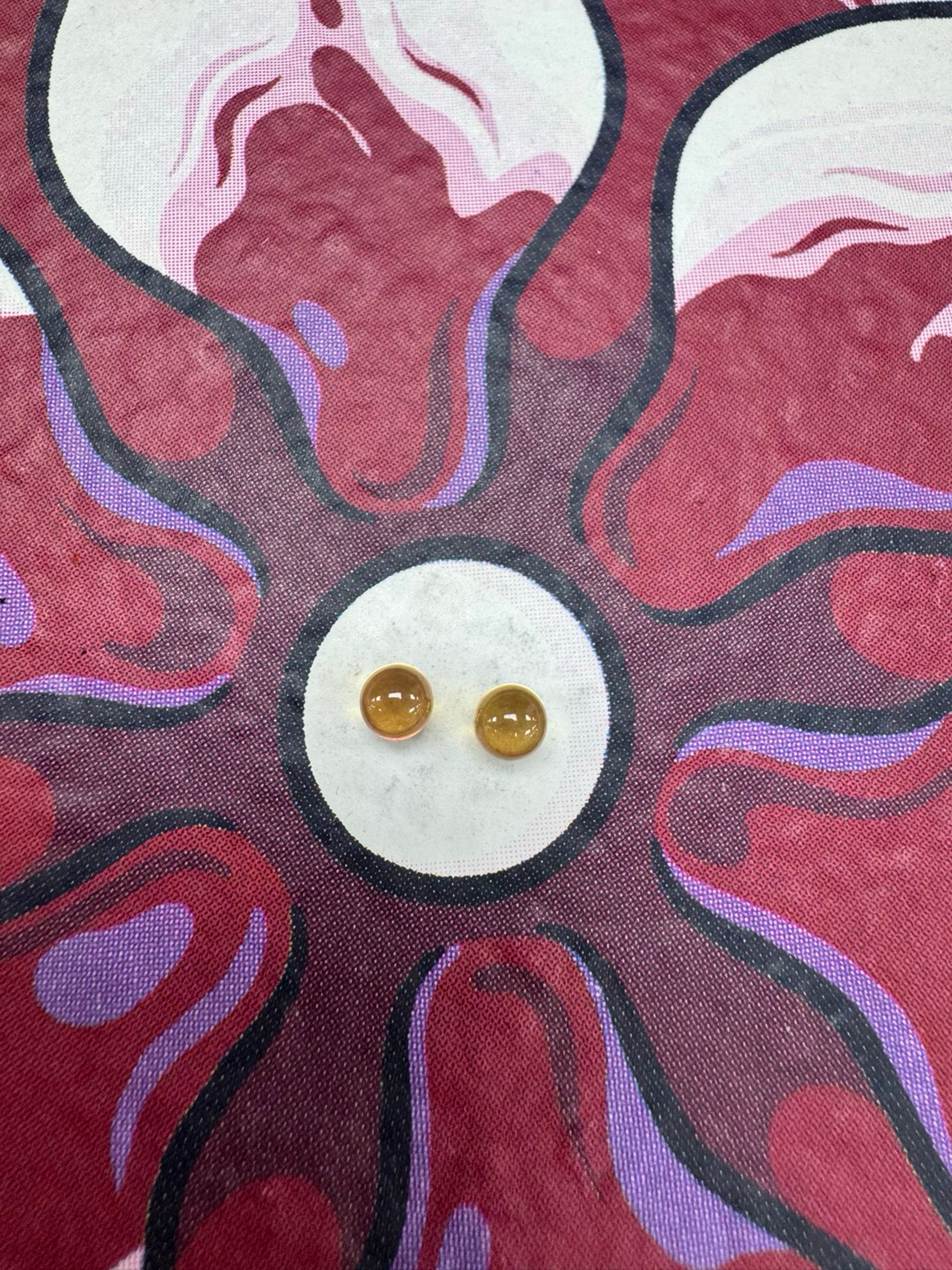 Ruby pearl 5mm yellow sapphire pearls image 0