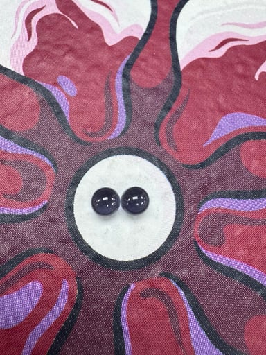 Preview pic of Ruby pearl 6mm teal purple sapphire pearls