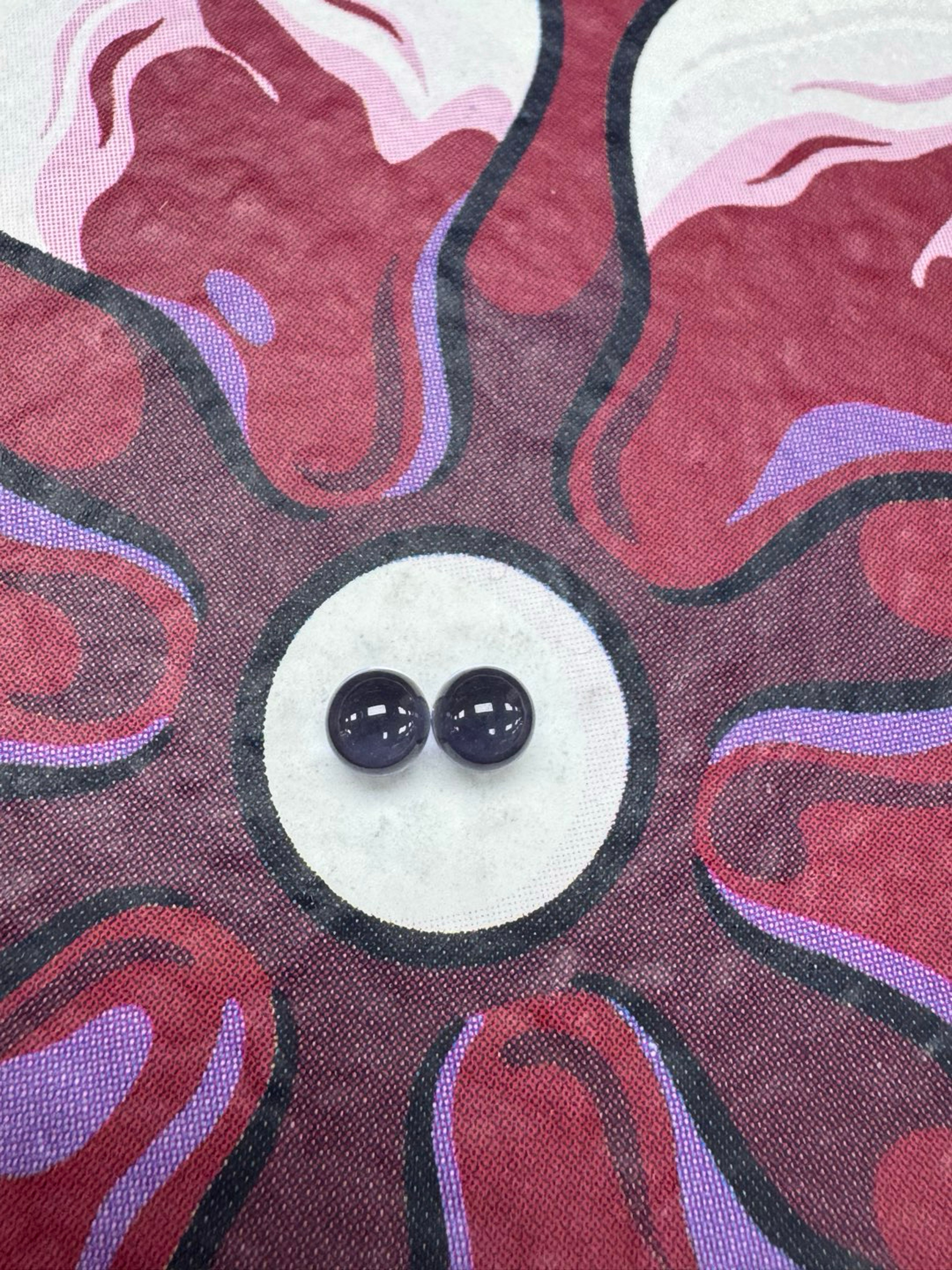 Ruby pearl 6mm teal purple sapphire pearls image 0