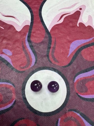 Preview pic of Ruby pearl 6mm purple sapphire pearls