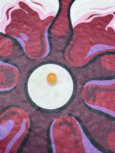 Preview pic of Ruby pearl 6mm yellow opal pearl