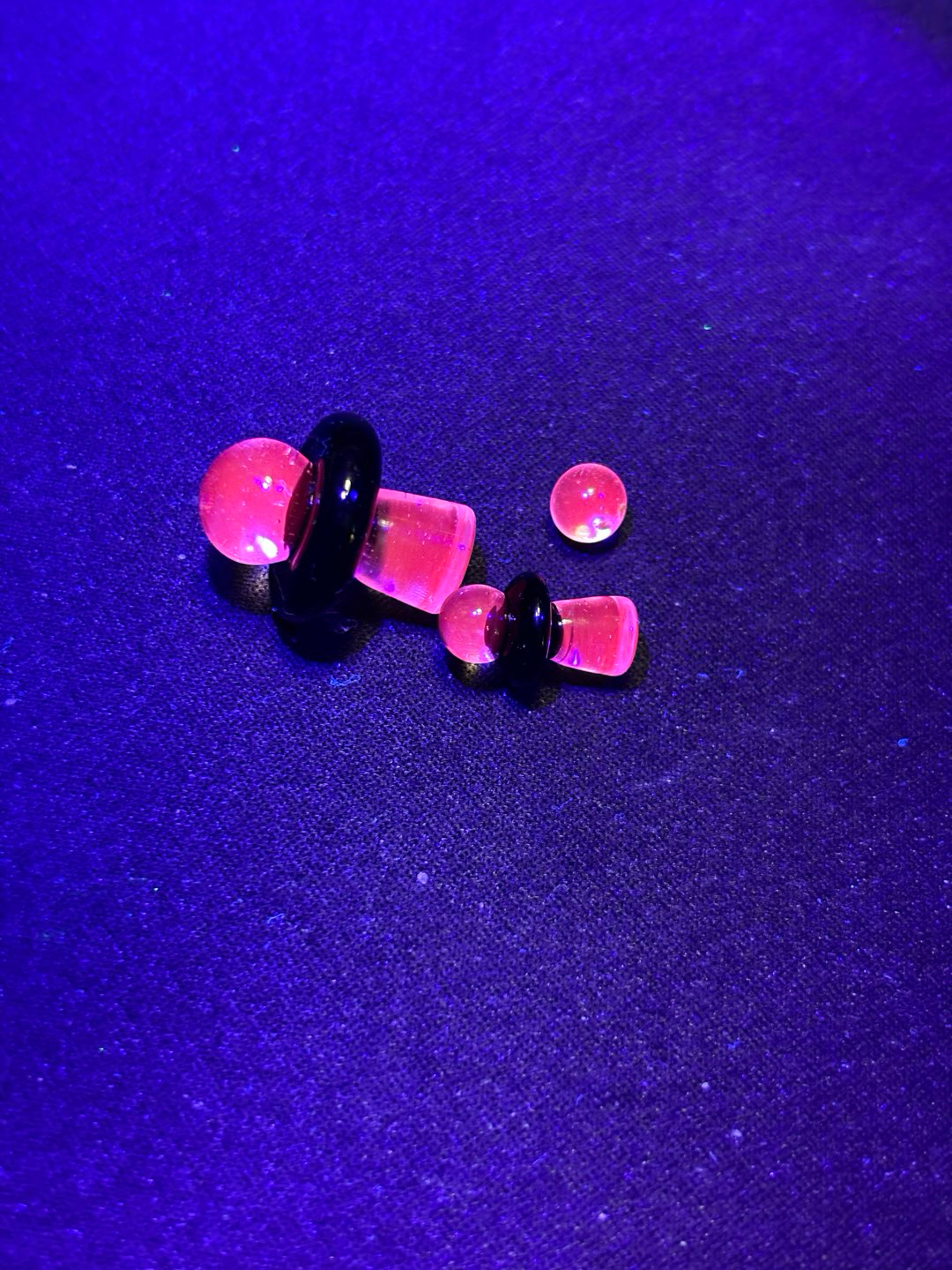 Preview pic of *Squanchy Glass* 🛸UV Double Spaceship Terp Slurper Set🛸