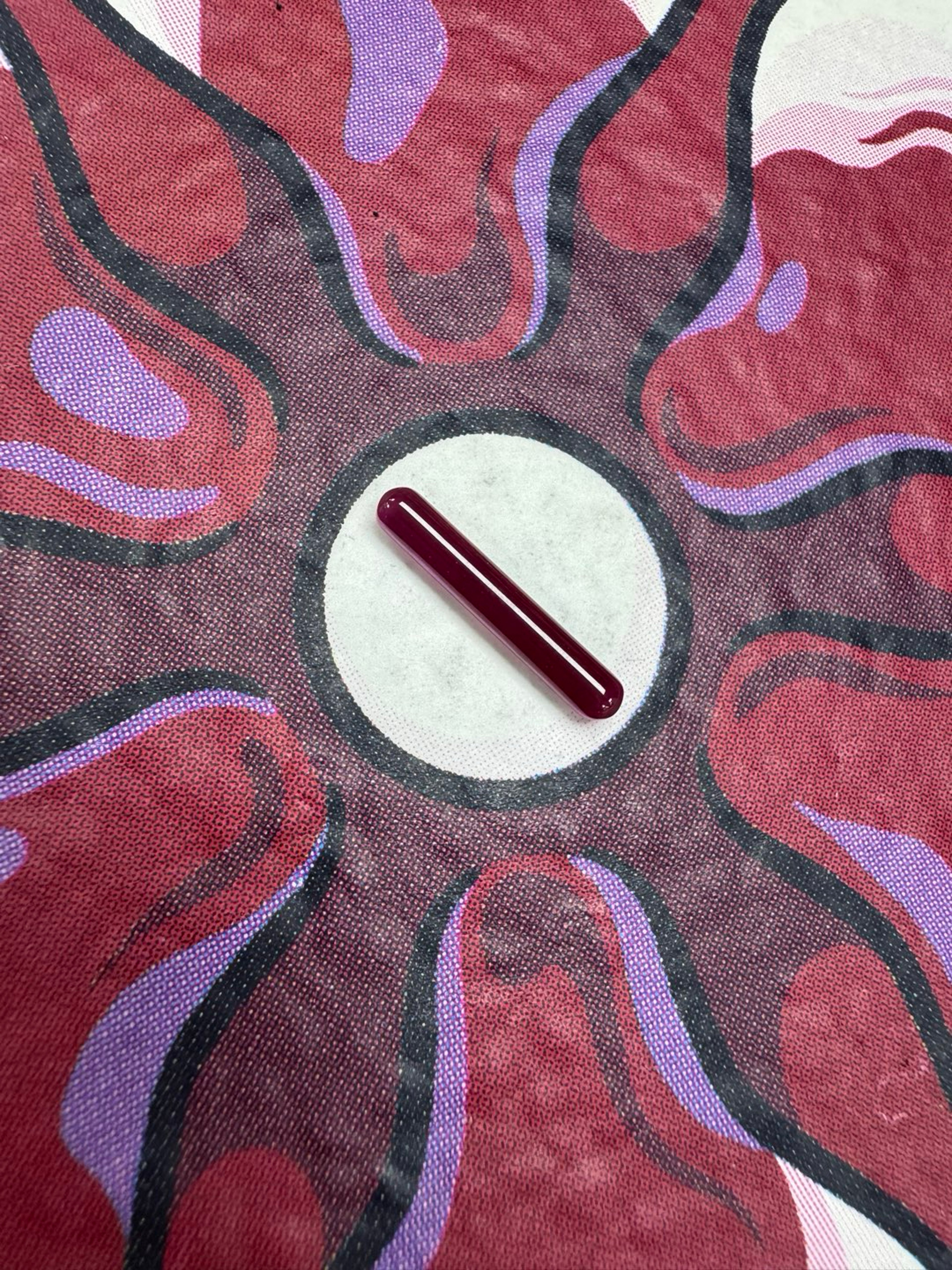 Ruby pearl 3mm x 18mm ruby pillars image 0