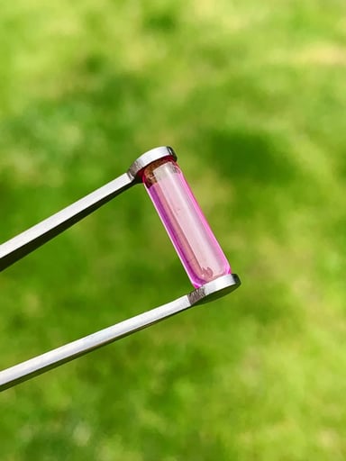 Preview pic of Ruby pearl pillar pink sapphire 5x18mm