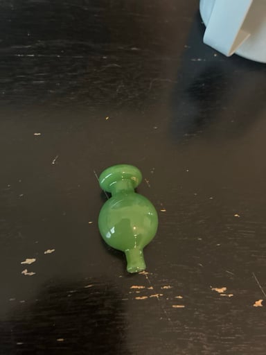 Preview pic of Green glass carb cap