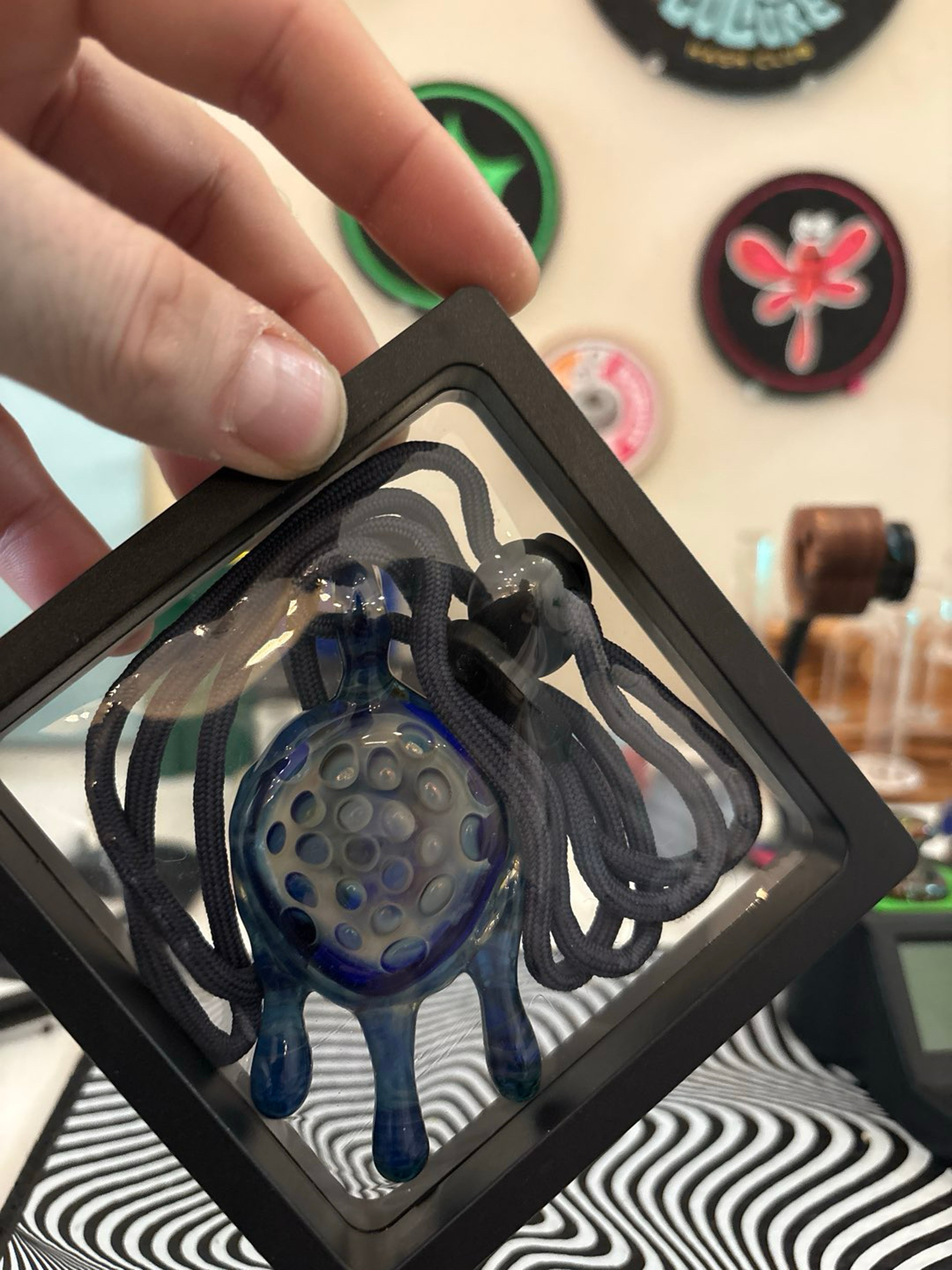 Preview pic of Blue drip pendant