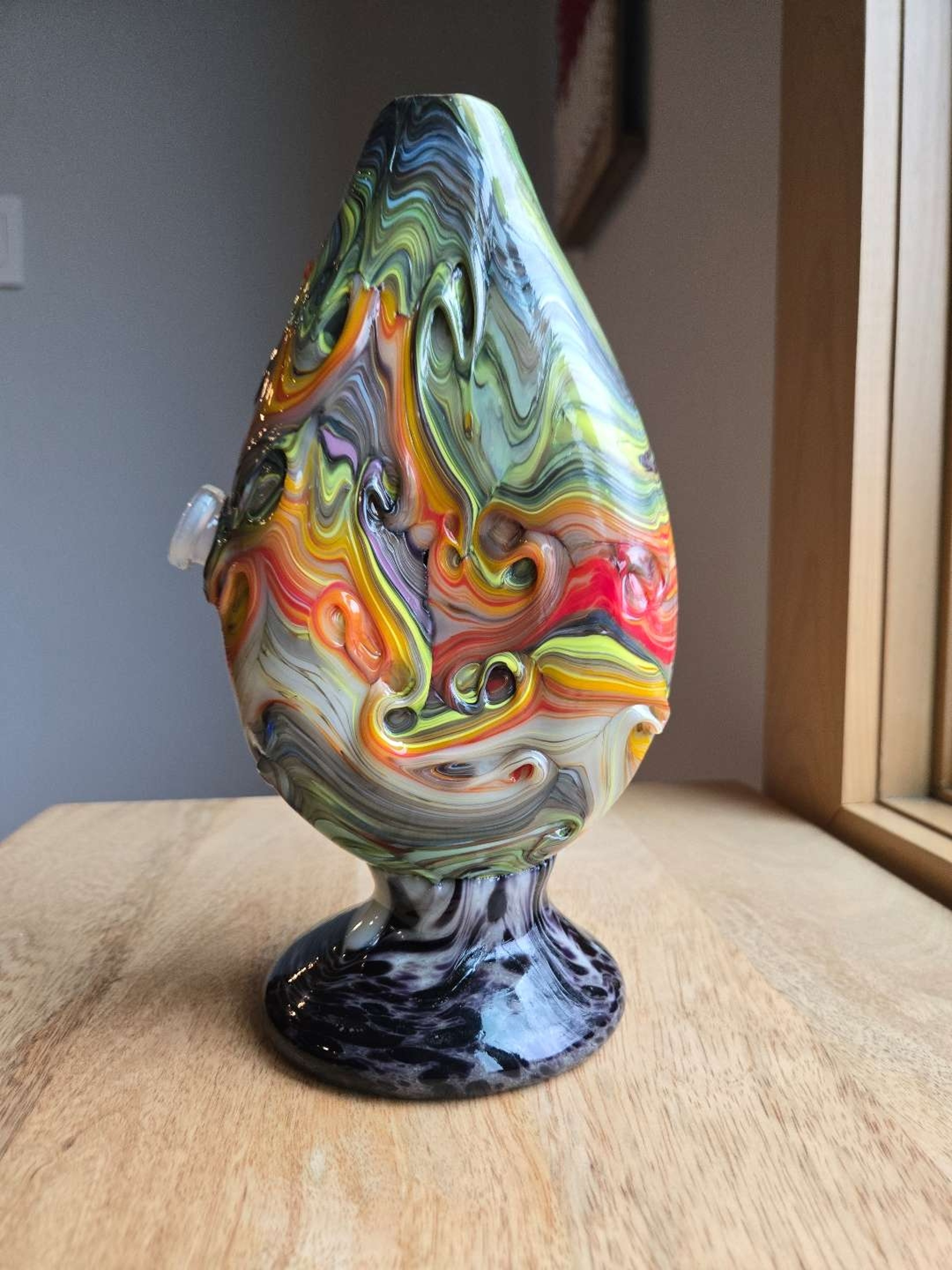 Special K 10" Pedestal Foot 2 Sided Squish Bong image 0