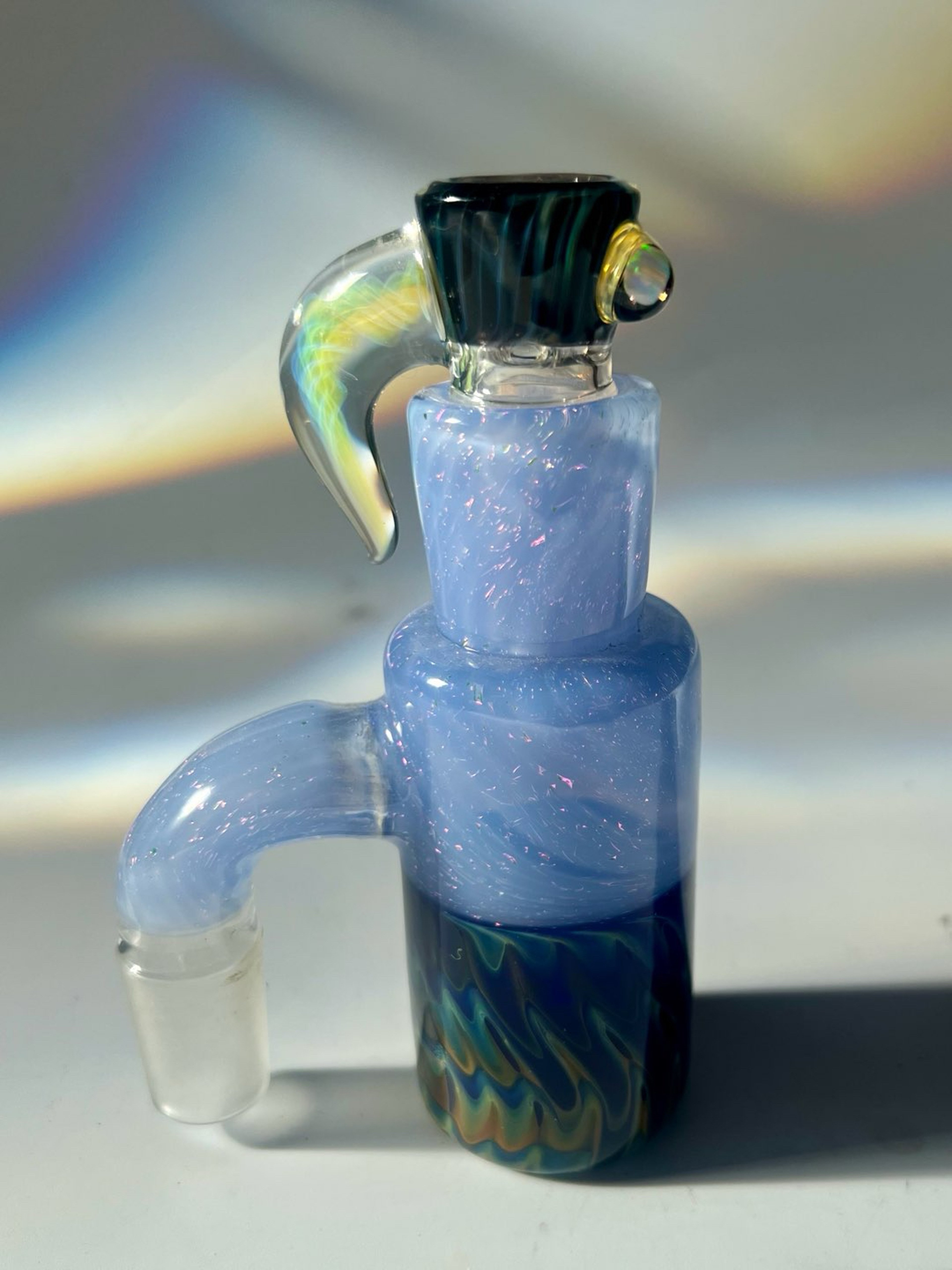 Lowtide Lampworks fully worked Dry catcher and slide in 18mm image 0