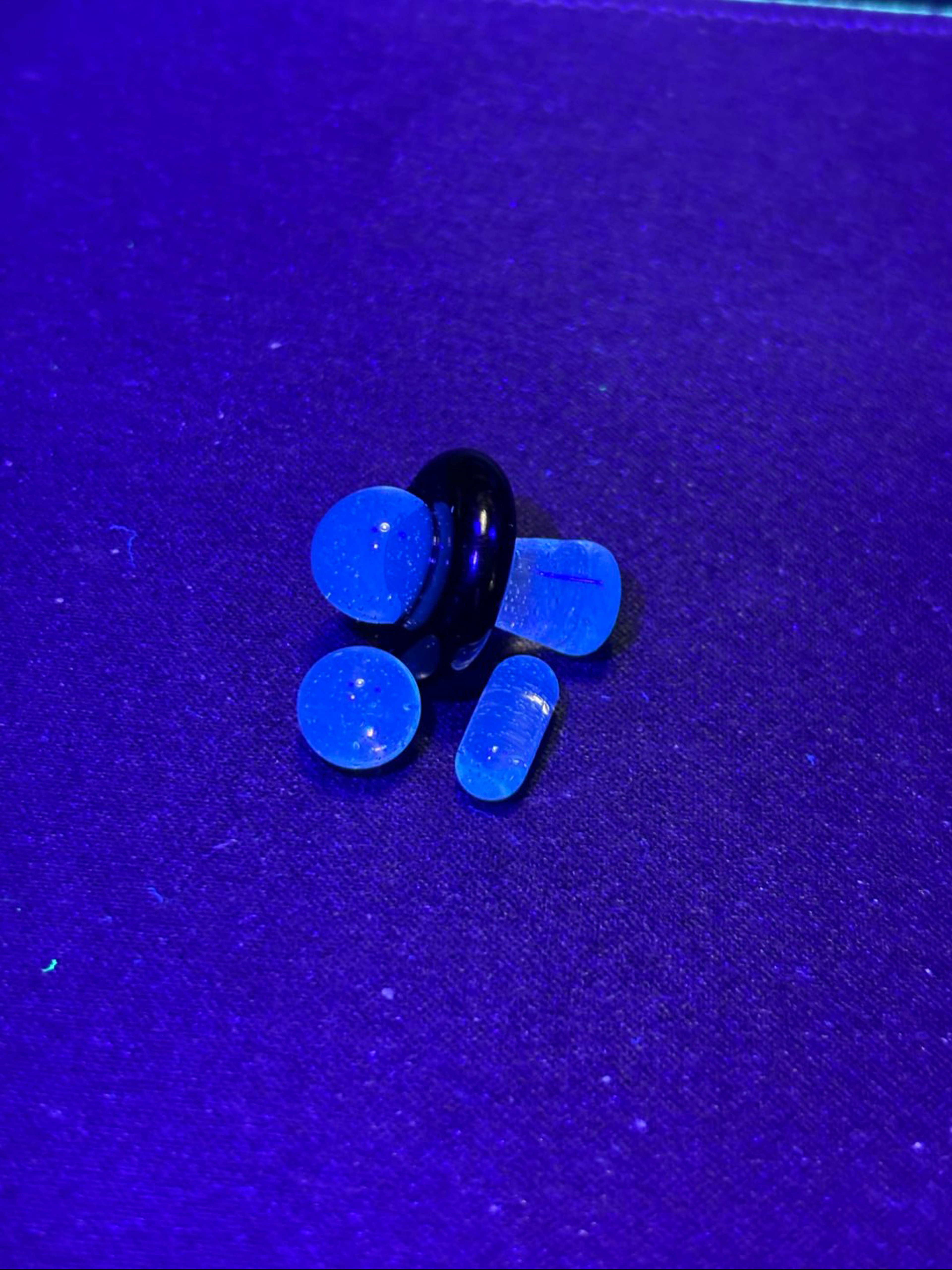 Preview pic of *Squanchy Glass* 🛸UV Double Spaceship Terp Slurper Set🛸