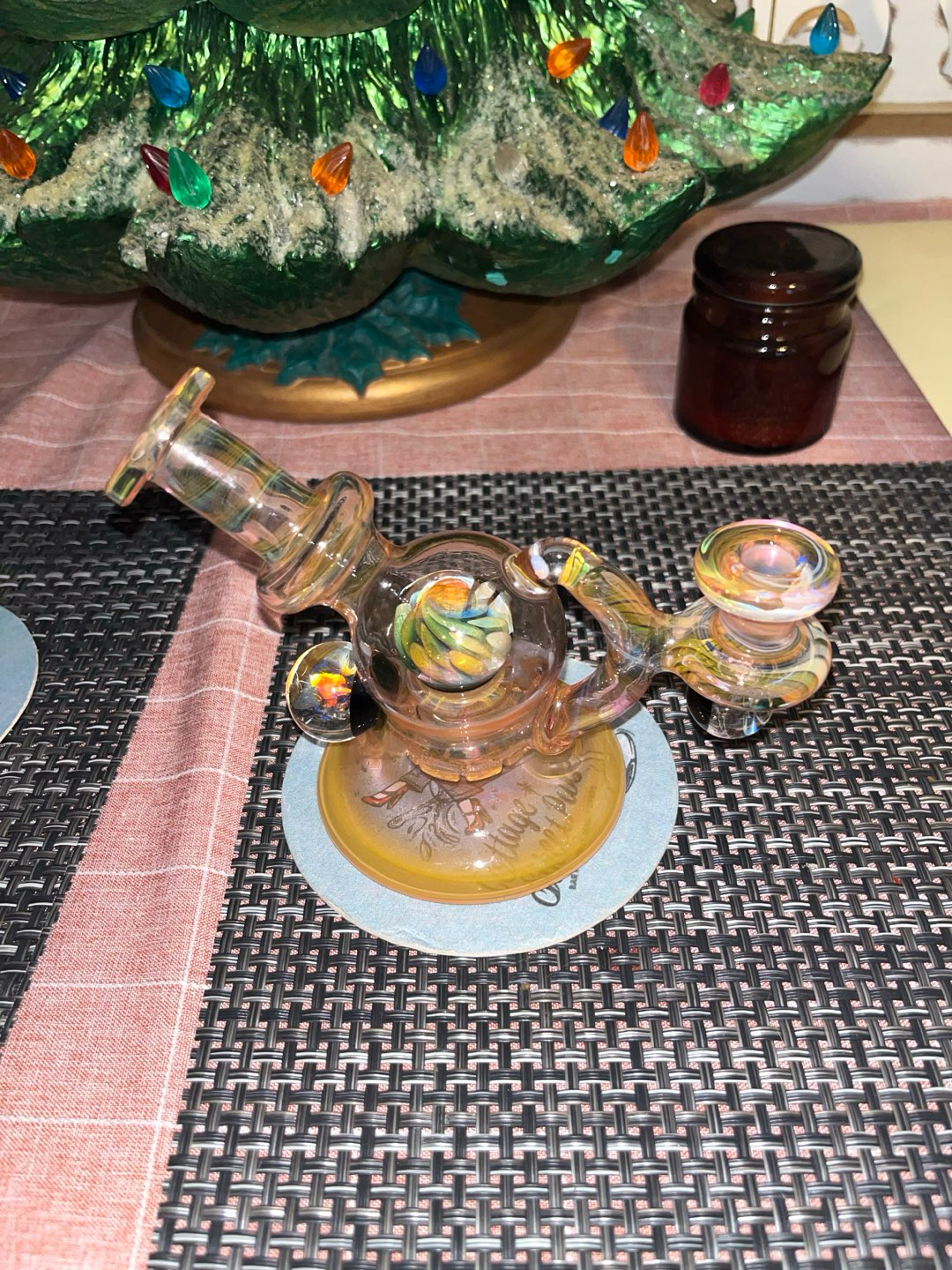 Kaliber Glass Showerhead (10mm, Fume) image 0