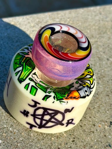 Preview pic of Eusheen x Jworth Spitfire Skateboard Dichro 14mm Slide