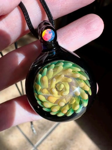 Preview pic of Opal Silver and Gold Fume Implosion Pendant