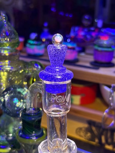 Preview pic of 💜 Purple Rain Opal Bell Top Terp Slurper Cap 💜