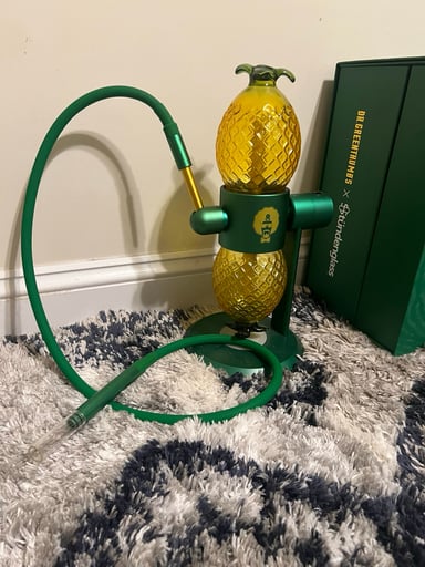 Preview pic of Stüdenglass x Dr Greenthumb Gravity Bong with Pineapple Globes