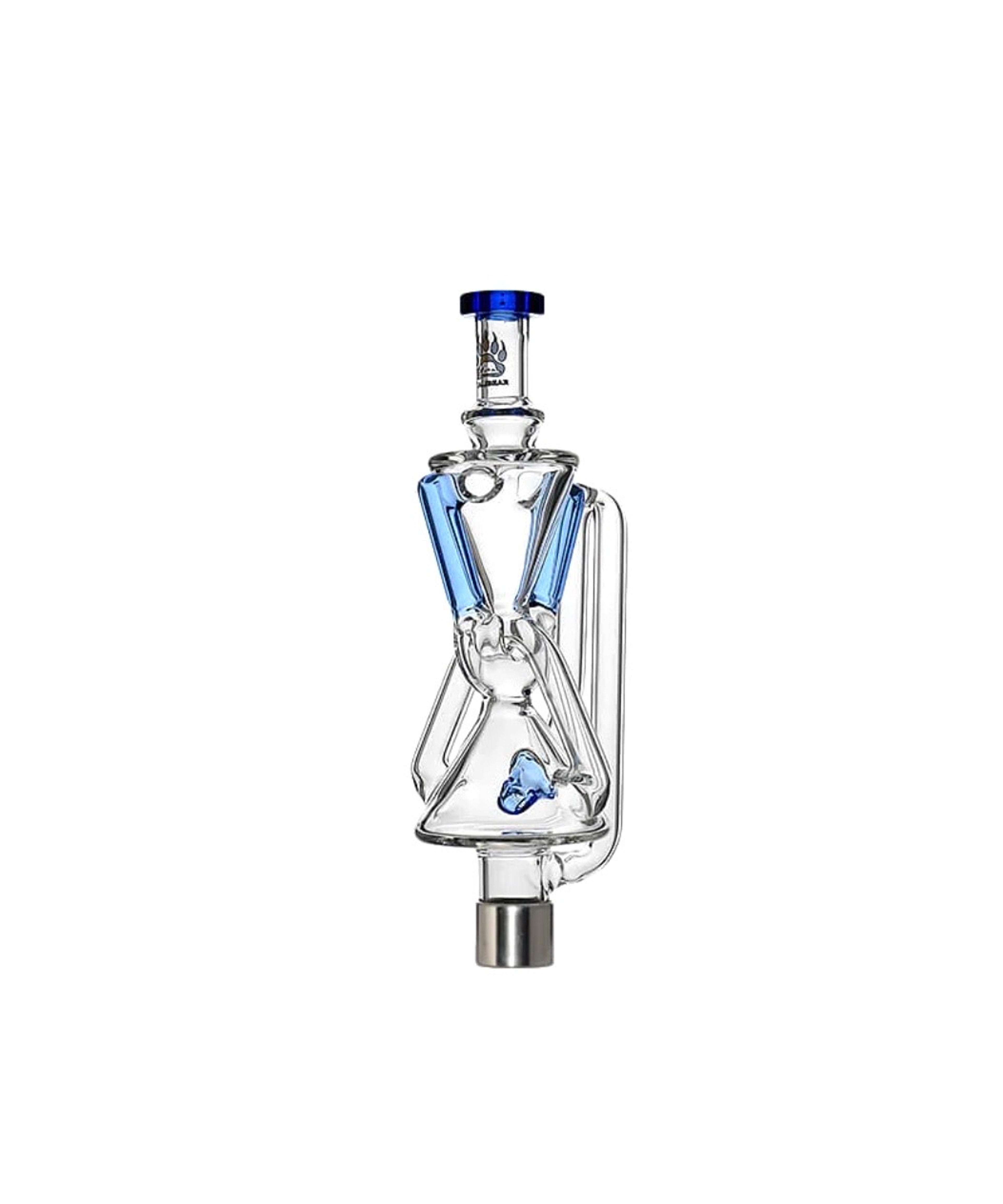 Preview pic of Hourglass Recycler Glass Nectar Collector