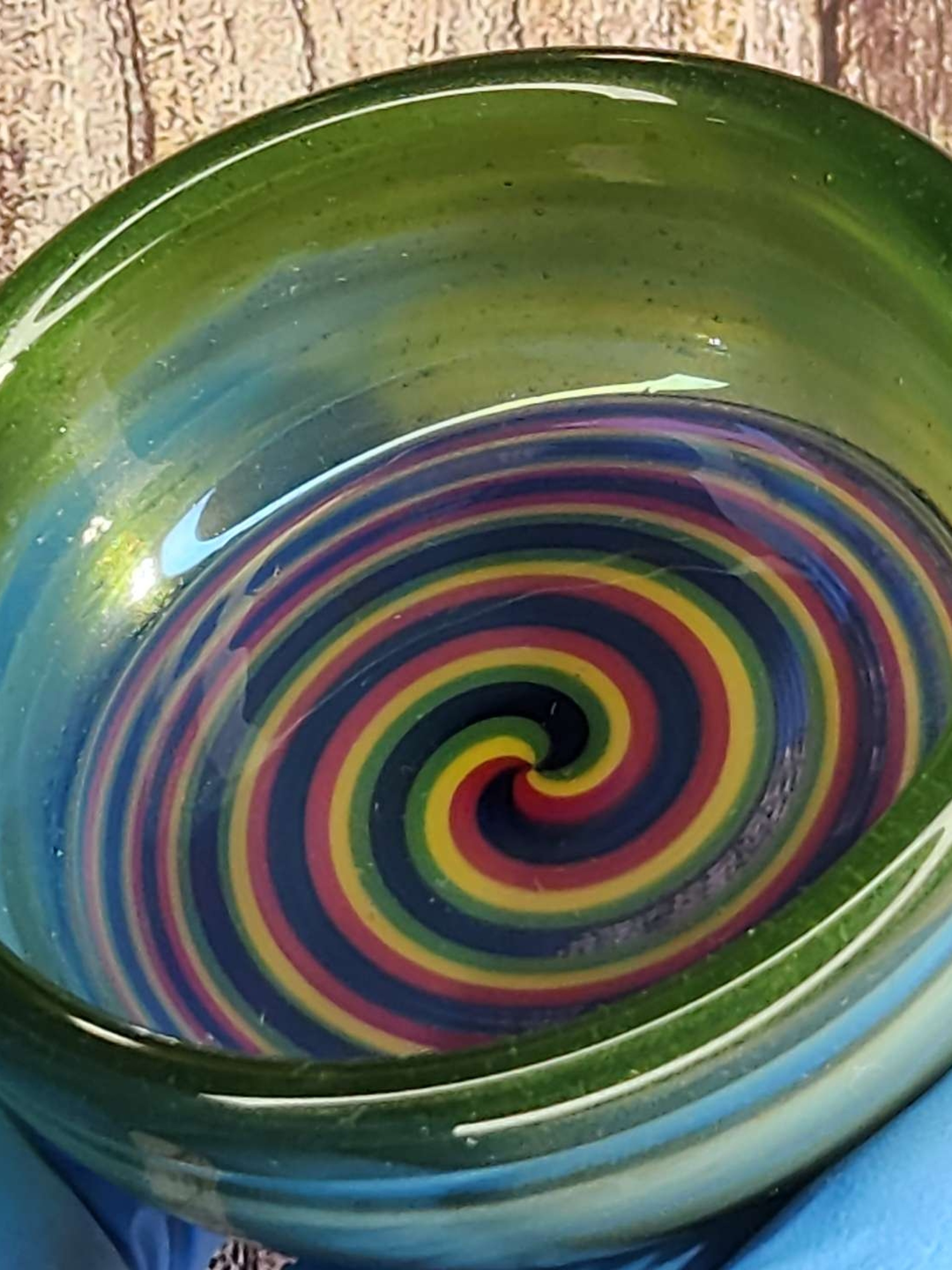 Preview pic of DARBY HOLMS LARGE Rasta Linework Dish Ash Tray