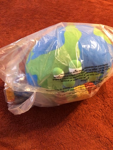 Preview pic of GZ1 puking earth plushie NEW UNOPENED