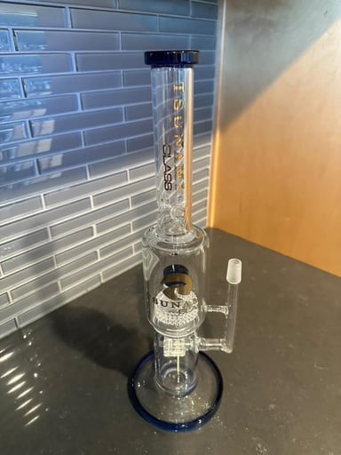 Preview pic of Tsunami glass 14mm male double perc