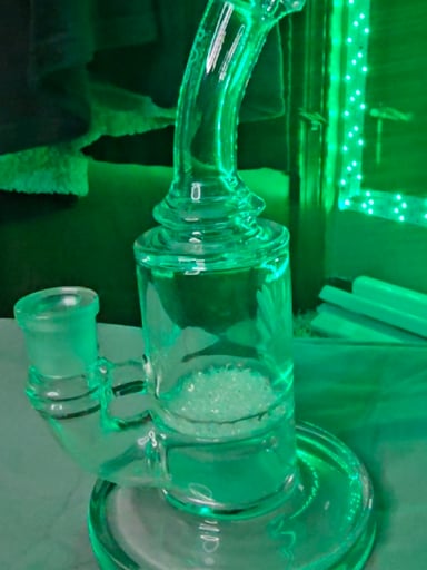 Preview pic of TAG - 7.5" Bent Neck Single Fritted Disc Dab Rig 50x5MM