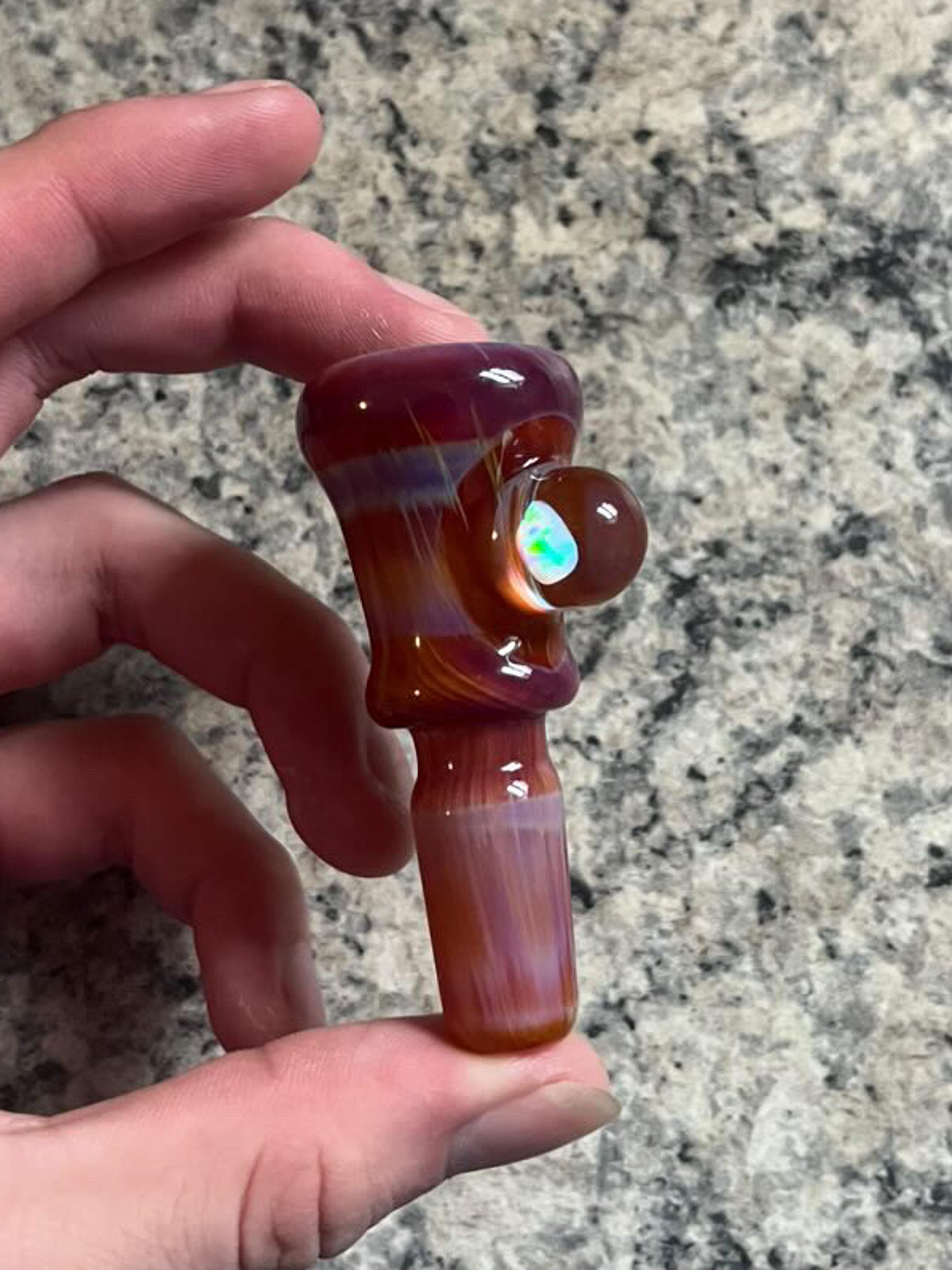 Preview pic of 14/3 FW Liam the Glass Guy Opal Amber Purple Slide 🛝