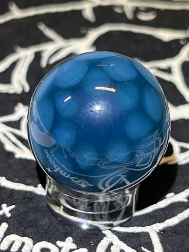 Preview pic of Blue honeycomb marble