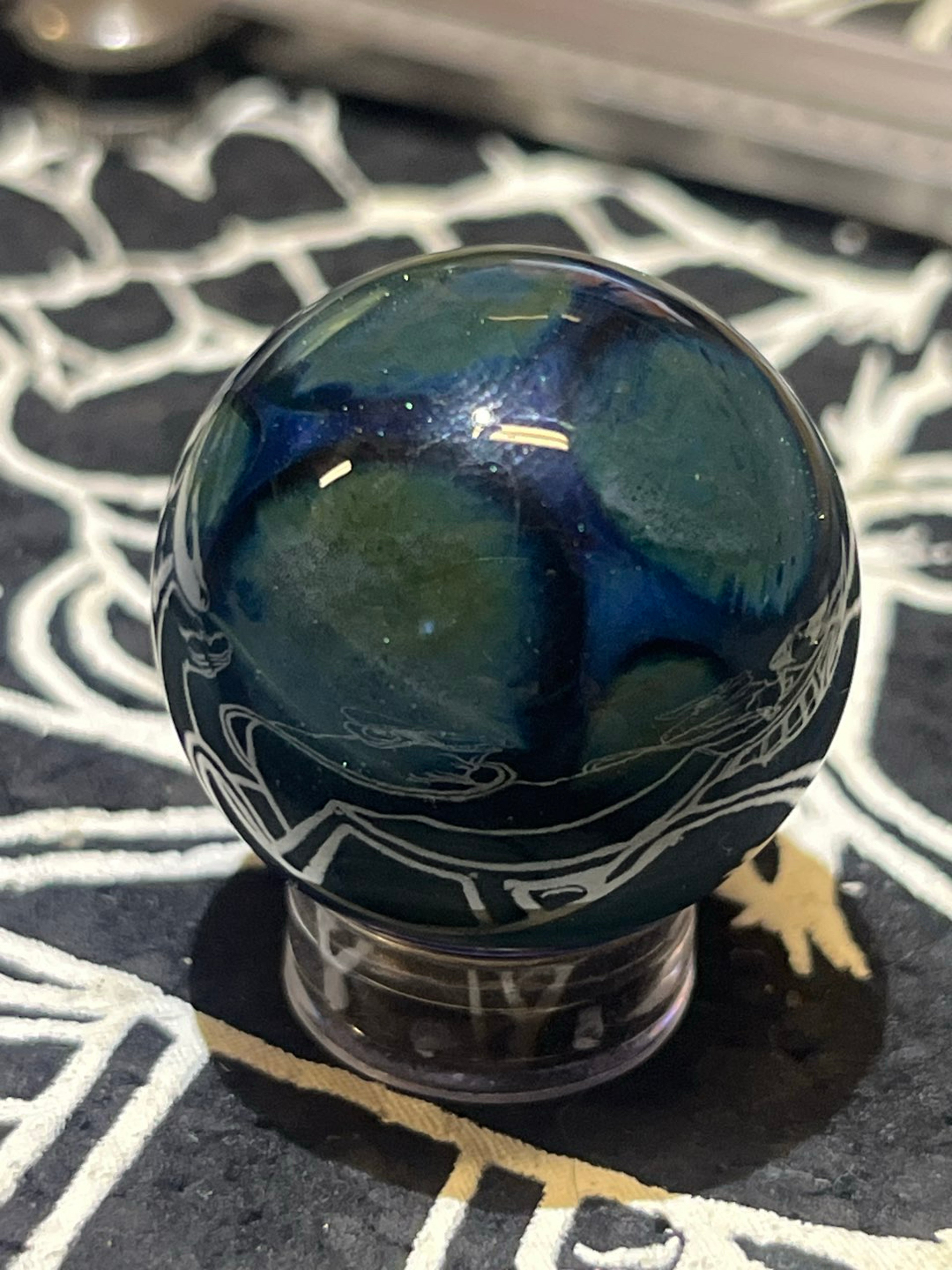 Silver Unobtainium and Uv blue marble image 0