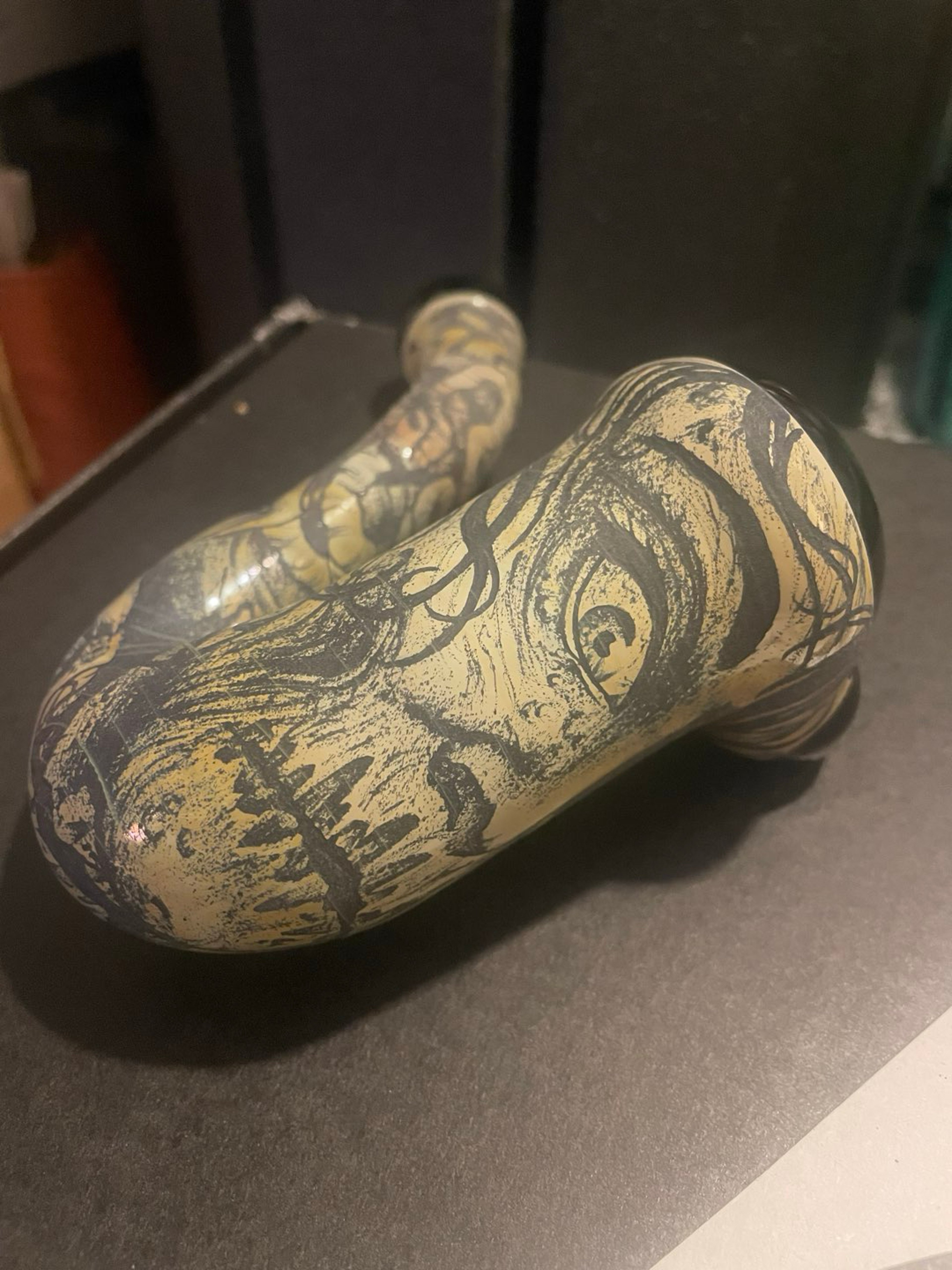 Preview pic of Steve Bishov tattoo and I forget who did the glass