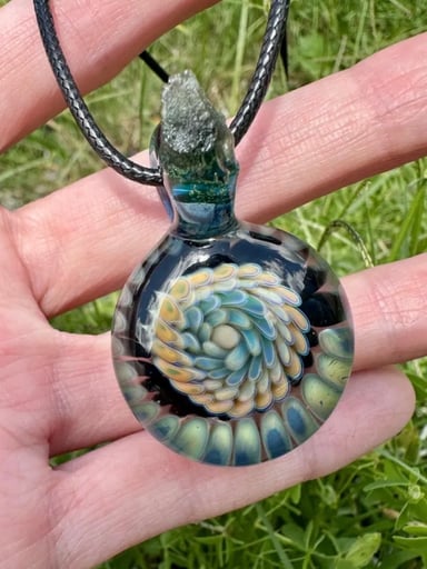 Preview pic of Moldavite Implosion Pendant